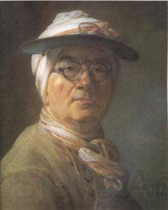 Jean Baptiste Simeon Chardin Portrait of Chardin Wearing an Eyeshade (mk05) France oil painting art